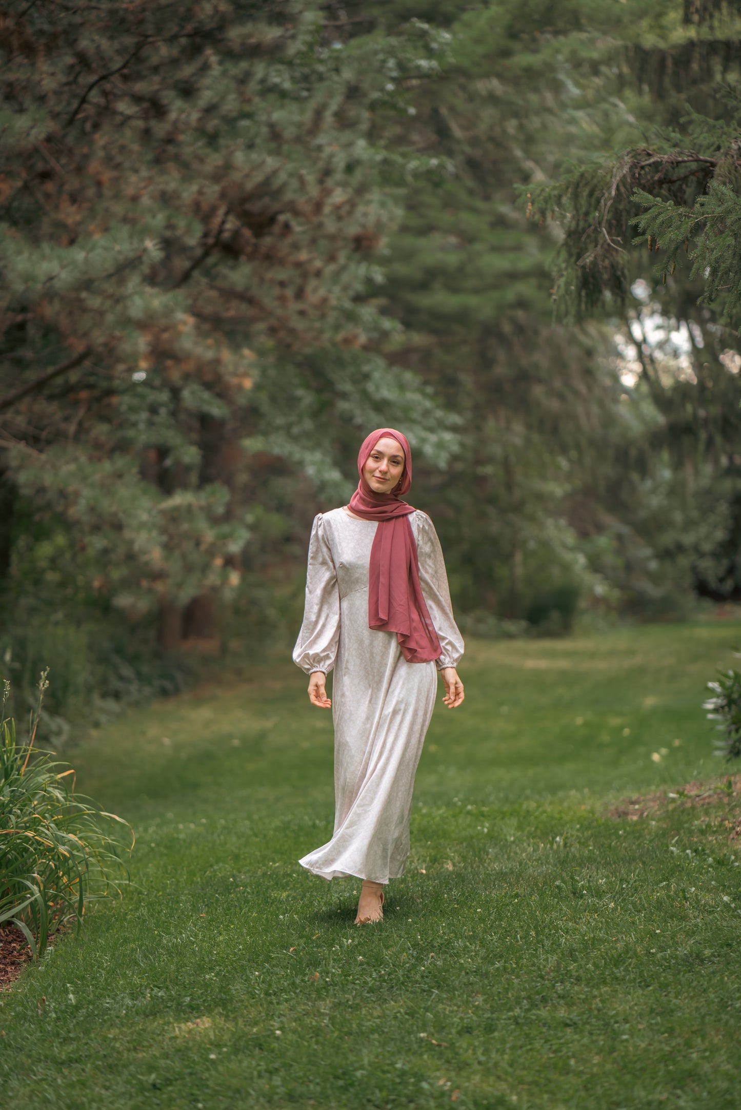 Hania Satin Maxi Dress