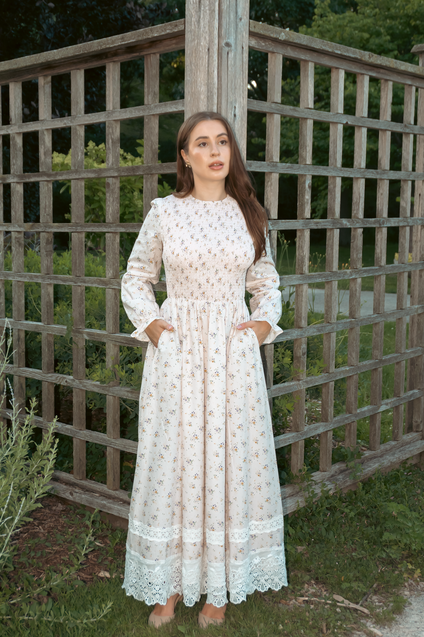 Yuna Cotton Maxi Dress - Soft Pink