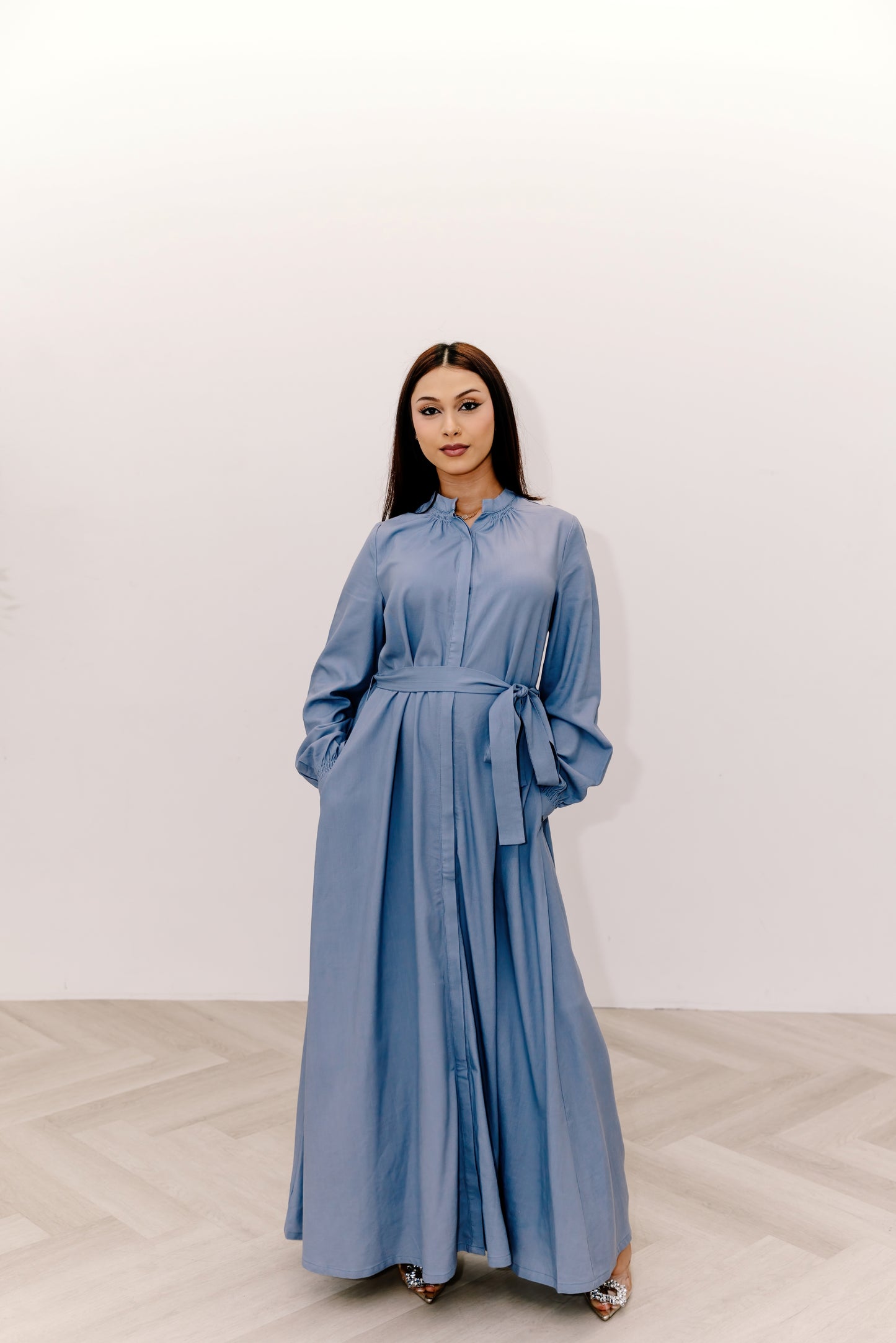 Vestido camisero Zoya en mezcla de lino - Veri Peri